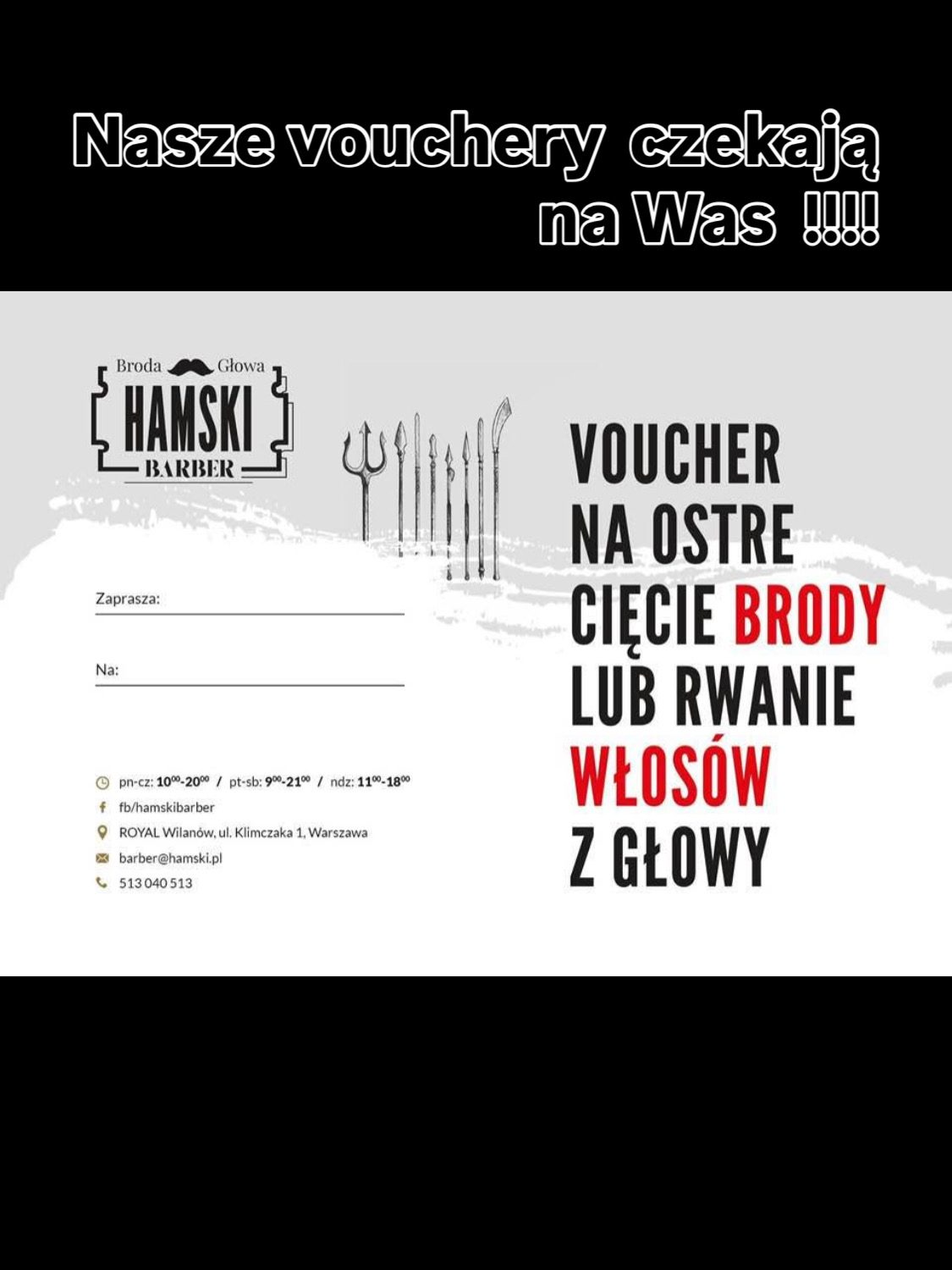 Barber Hamski przy pracy — stanowisko z lustrem